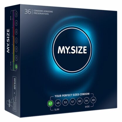 My Size - Natural Latex Condom 47 Width 36 pcs