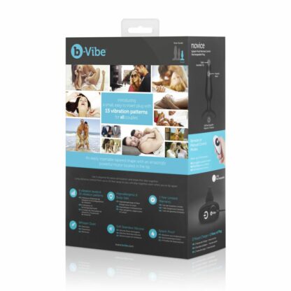 B-Vibe - Novice Remote Control Plug Black - Bild 2