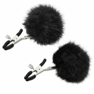 Sportsheets - Sincerely Fur Nipple Clips Black