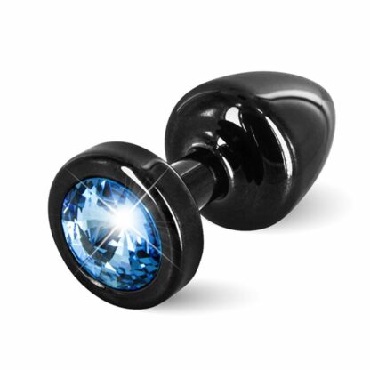 Diogol - Anni Butt Plug Round Black & Blue 25 mm