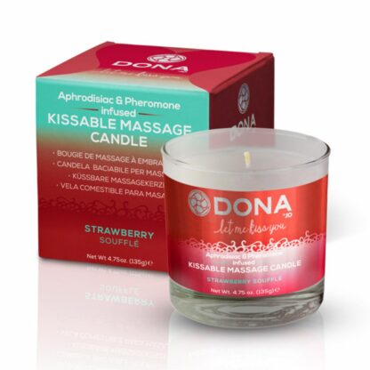 Dona - Kissable Massage Candle Strawberry Soufflé