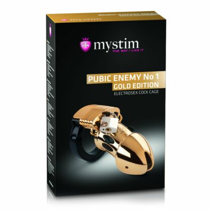 Mystim - Pubic Enemy No 1 Cock Cage Gold Edition - Bild 2