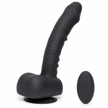 Uprize - Remote Control Rising 20 cm Vibrating Realistic Dildo Black