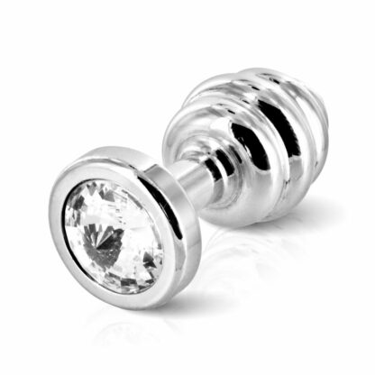 Diogol - Ano Butt Plug Ribbed Silver Plated 25 mm - Bild 3