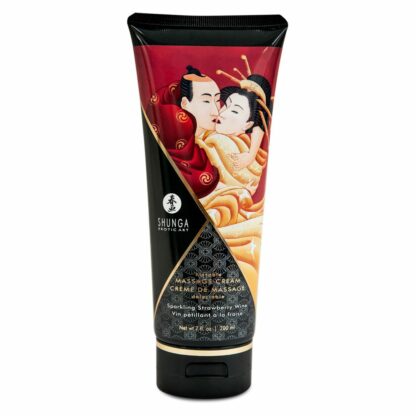 Shunga - Massage Cream Strawberry 200 ml - Bild 2