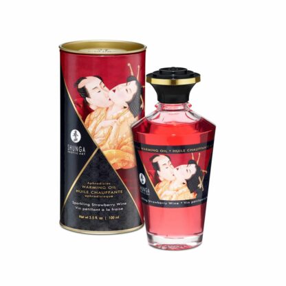 Shunga - Warming Oil Sparkling Strawberry Wine 100 ml - Bild 2