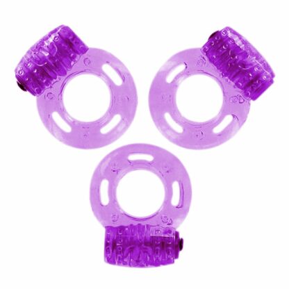 LoversPremium - Pleasure Rings Purple (3 pcs) - Bild 3