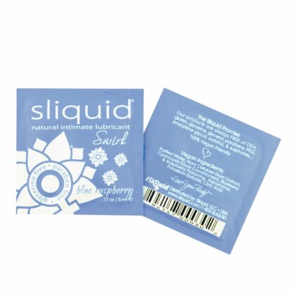 Sliquid - Naturals Swirl Lubricant Pillow Blue Raspberry 5 ml - Bild 2