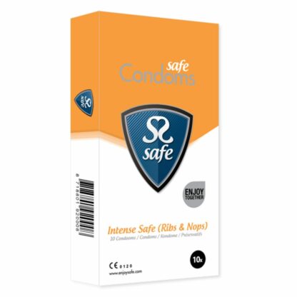 Safe - Intense Safe Condoms Rib-Nop 10 pcs