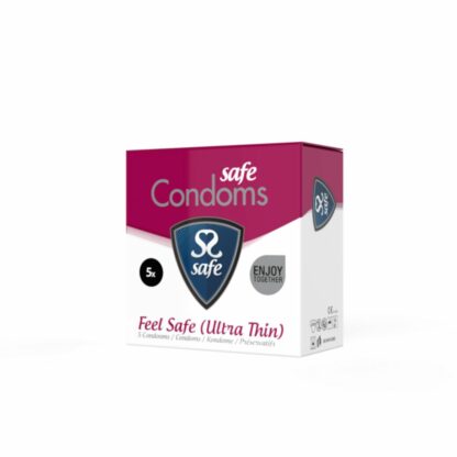 Safe - Feel Safe Condoms Ultra-Thin 5 pcs - Bild 2