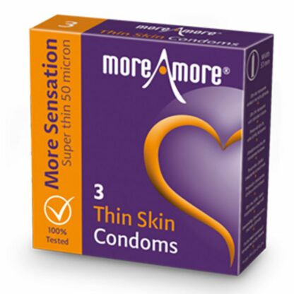 MoreAmore - Condom Thin Skin 3 pcs