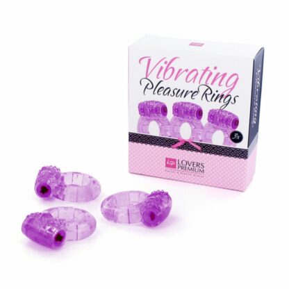 LoversPremium - Pleasure Rings Purple (3 pcs)